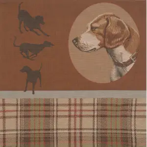 Scottish Dogs Tapestry Cushion Cover - 19 in. x 19 in. Cotton/Viscose/Polyester by Charlotte Home Furnishings Inc