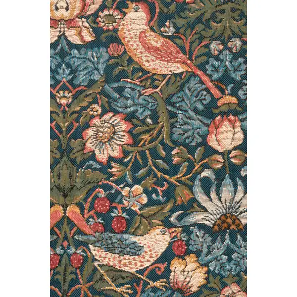 Birds Face To Face I French Wall Tapestry - 19 in. x 26 in. Cotton/Viscose/Polyester by William Morris | Close Up 1