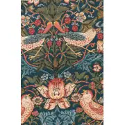 Birds Face To Face I French Wall Tapestry - 19 in. x 26 in. Cotton/Viscose/Polyester by William Morris | Close Up 2