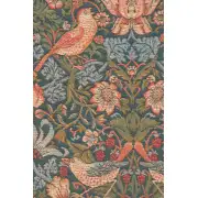 C Charlotte Home Furnishings Inc Birds Face to Face II French Tapestry Cushion - 19 in. x 19 in. Cotton by William Morris | Close Up 2