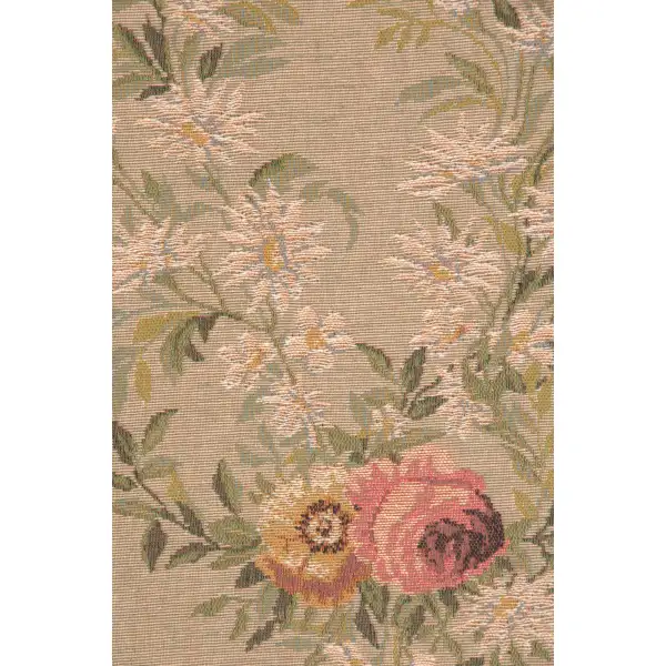 Aubusson Light I Large French Table Mat - 14 in. x 71 in. Wool/cotton/others by Charlotte Home Furnishings | Close Up 2