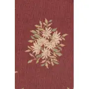Aubusson Red French Table Mat - 14 in. x 71 in. Wool/cotton/others by Charlotte Home Furnishings | Close Up 1