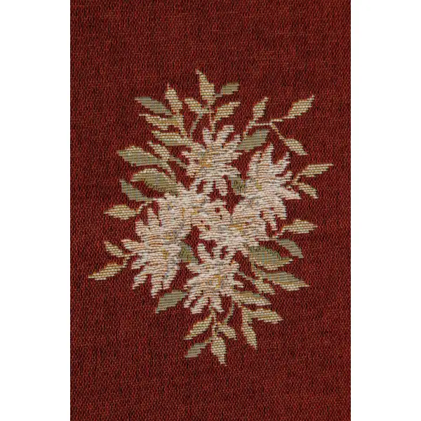 Aubusson Red Decorative Table Mat | Close Up 3