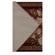 Aubusson Red Decorative Table Mat | Close Up 4