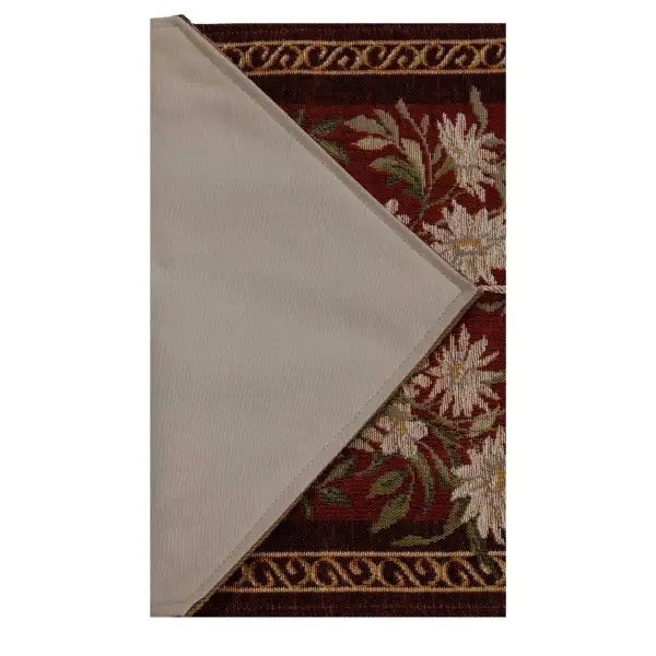 Aubusson Red Decorative Table Mat | Close Up 4