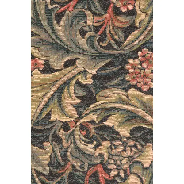 William Morris Green French Table Mat - 14 in. x 33 in. Wool/cotton/others by William Morris | Close Up 1