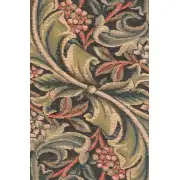 William Morris Green French Table Mat - 14 in. x 33 in. Wool/cotton/others by William Morris | Close Up 2