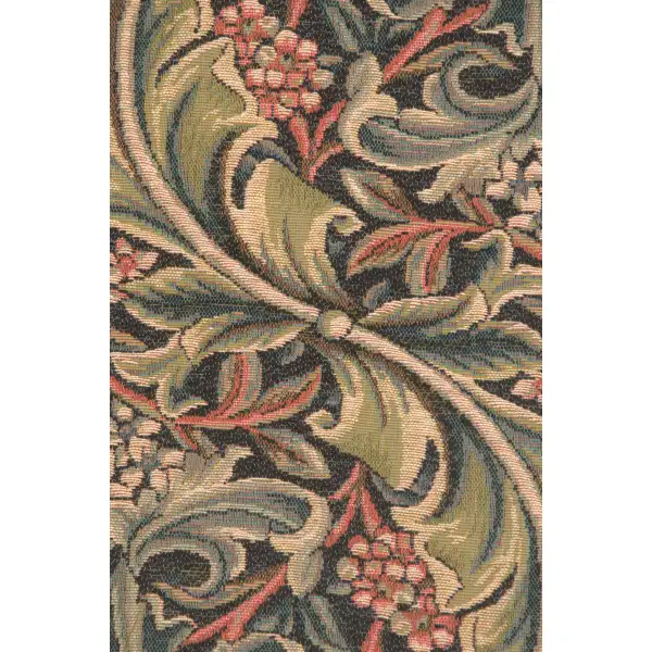 William Morris Green French Table Mat - 14 in. x 33 in. Wool/cotton/others by William Morris | Close Up 2