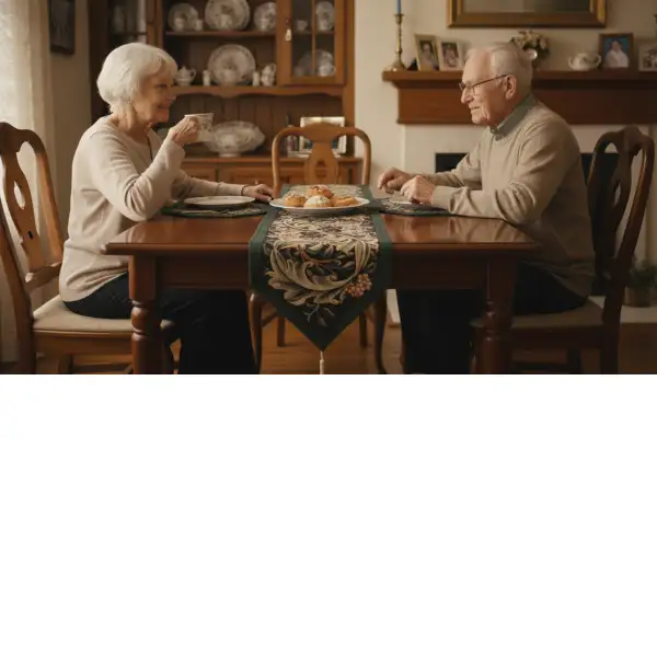 William Morris Green Decorative Table Mat | Life Style 2