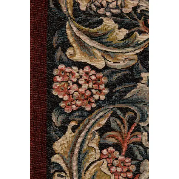 William Morris Red Large Decorative Table Mat | Close Up 2