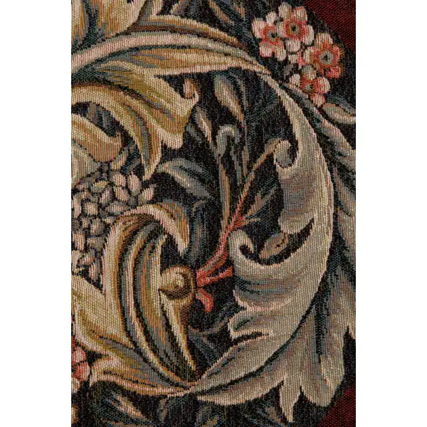 William Morris Red Large Decorative Table Mat | Close Up 4