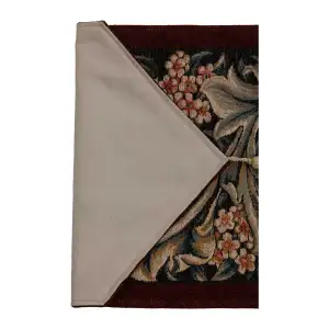 William Morris Red Large French Table Mat - 14 in. x 71 in. Wool/cotton/others by William Morris