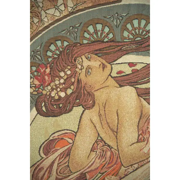 Dance by Mucha French Tapestry | Close Up 1