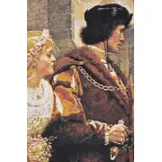 Call To Arms Without Border Belgian Tapestry Wall Hanging - 38 in. x 51 in. Cotton/Viscose/Polyester by Edmund Blair Leighton | Close Up 1