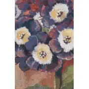 Primula Belgian Tapestry Wall Hanging - 44 in. x 72 in. CottonWool by Charlotte Home Furnishings | Close Up 1