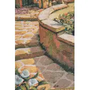 Capri Mini Belgian Tapestry Wall Hanging - 20 in. x 26 in. Cotton/Viscose/Polyester by Robert Pejman | Close Up 1