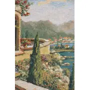 Capri Mini Belgian Tapestry Wall Hanging - 20 in. x 26 in. Cotton/Viscose/Polyester by Robert Pejman | Close Up 2