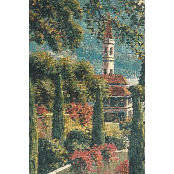 Varenna Vista Mini Belgian Tapestry Wall Hanging | Close Up 2