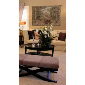 Verdure Au Chateau II French Wall Tapestry - 44 in. x 34 in. Wool/cotton/others by Charlotte Home Furnishings Inc