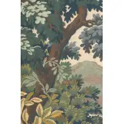 Landscape With Flowers Belgian Tapestry Wall Hanging - 50 in. x 68 in. Cotton/Wool/Viscose by Charlotte Home Furnishings | Close Up 2
