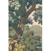 Landscape with Flowers Belgian Tapestry Wall Hanging | Close Up 2