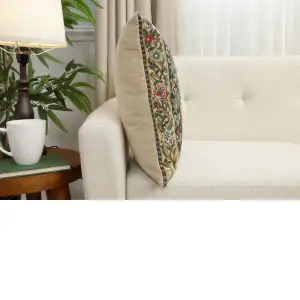 Charlotte Home Furnishings Throw Pillow Covers Decorative Boho Pillow Covers for Couch Living Room Blue Tree Square Pillow Cases 18x18 European Cotton Jacquard Woven for Cozy Bedroom Decor