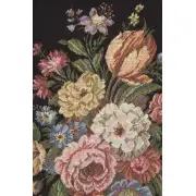 Floral Wallhanging with Loops Belgian Tapestry Wall Hanging | Close Up 1