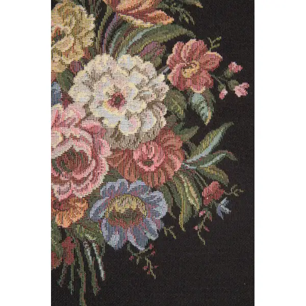 Floral Wallhanging with Loops Belgian Tapestry Wall Hanging | Close Up 2