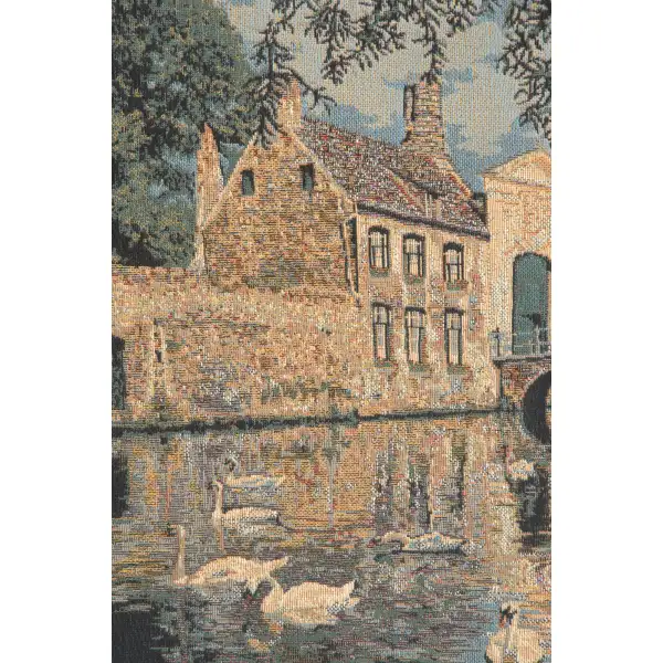 Brugge I Belgian Tapestry Wall Hanging - 23 in. x 18 in. Cotton by Charlotte Home Furnishings | Close Up 1