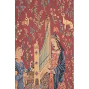 The Hearing L'ouie Belgian Tapestry Wall Hanging | Close Up 2