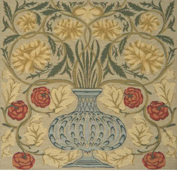 The Rose William Morris Belgian Cushion Cover - 18 in. x 18 in. Cotton by William Morris | Close Up 1