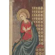 Annunciation With Gold Lurex European Tapestries - 26 in. x 20 in. Cotton/Viscose/Polyester by Fran Angelio | Close Up 2