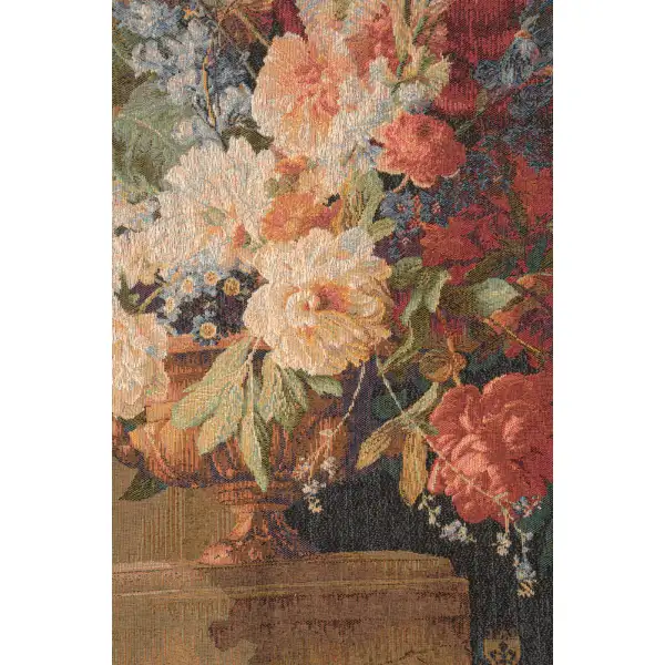 Bouquet Et Architecture Vertical French Wall Tapestry | Close Up 1