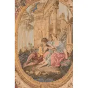 Serenade Creme French Wall Tapestry - 44 in. x 58 in. Wool/cotton/others by Francois Boucher | Close Up 1