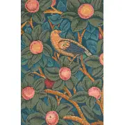 Woodpecker With Verse French Wall Tapestry - 19 in. x 40 in. Cotton/Viscose/Polyester by William Morris | Close Up 1