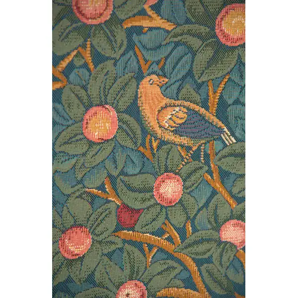 Woodpecker Without Verse French Wall Tapestry - 28 in. x 45 in. Cotton/Viscose/Polyester by William Morris | Close Up 1