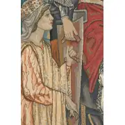 The Holy Grail Left Panel Belgian Wall Tapestry | Close Up 1