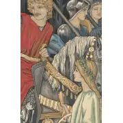 The Holy Grail Left Panel Belgian Tapestry Wall Hanging - 40 in. x 54 in. Cotton/Viscose/Polyester by William Morris | Close Up 2