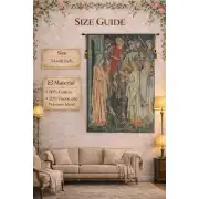 The Holy Grail Left Panel Belgian Wall Tapestry | Close Up 2