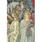Holy Grail I Belgian Tapestry Wall Hanging - 56 in. x 40 in. Cotton/Viscose/Polyester by William Morris | Close Up 2