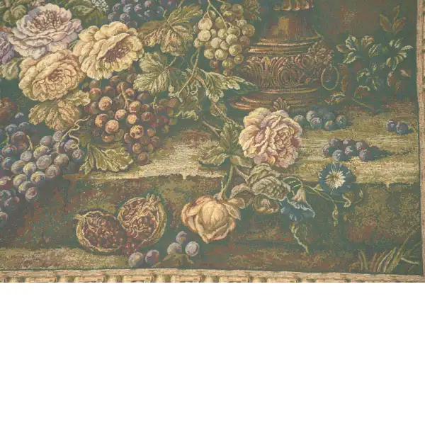 Bouquet with Grapes Green Italian Tapestry | Close Up 3