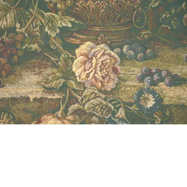 Bouquet with Grapes Green Italian Tapestry | Close Up 4