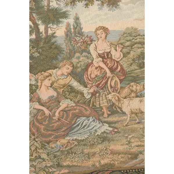 Scenes Galantes Italian Tapestry | Close Up 2