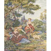 Pastorella Italian Tapestry - 15 in. x 18 in. Cotton/Viscose/Polyester by Francois Boucher | Close Up 1