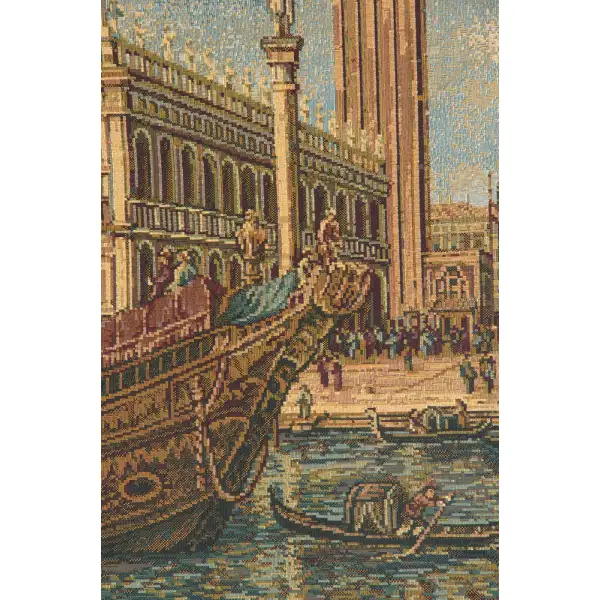 Venezia II Italian Tapestry - 26 in. x 38 in. Cotton/Viscose/Polyester by Canaletto | Close Up 1