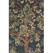 Tree Of Life I Belgian Tapestry Wall Hanging - 18 in. x 24 in. Cotton by William Morris | Close Up 1