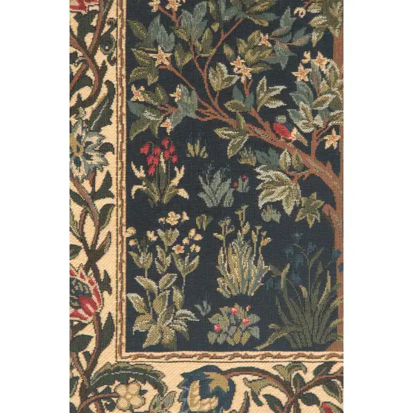 Tree Of Life I Belgian Tapestry Wall Hanging - 18 in. x 24 in. Cotton by William Morris | Close Up 2