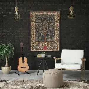 Tree Of Life I Belgian Tapestry Wall Hanging - 18 in. x 24 in. Cotton by William Morris