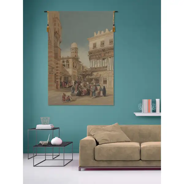 Market Square II European Tapestry - 35 in. x 52 in. Cotton/Viscose/Polyester by Charlotte Home Furnishings | Life Style 1