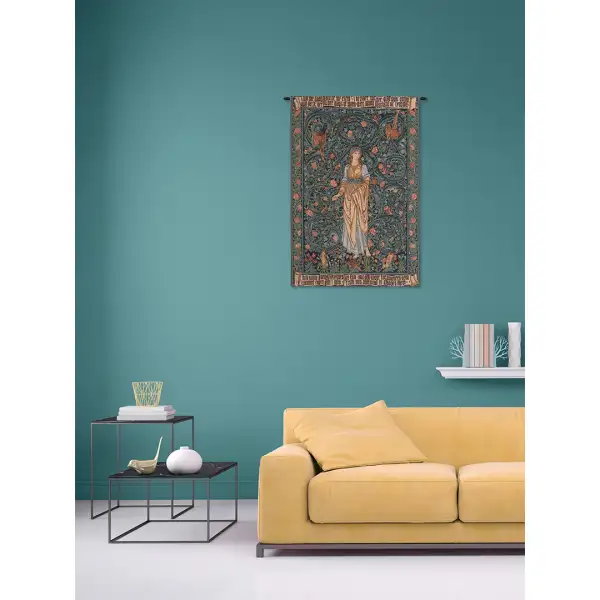 Flora I Belgian Tapestry Wall Hanging | Life Style 1